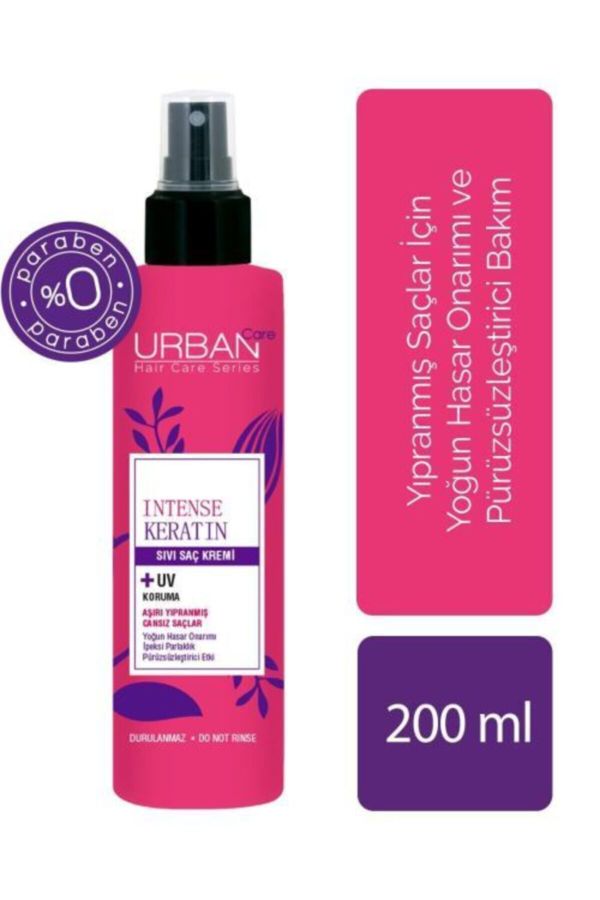 Yoğunlaştırılmış Keratin Içeren Onarıcı & Pürüzsüzleştirici Sıvı Saç Kremi 200 Ml