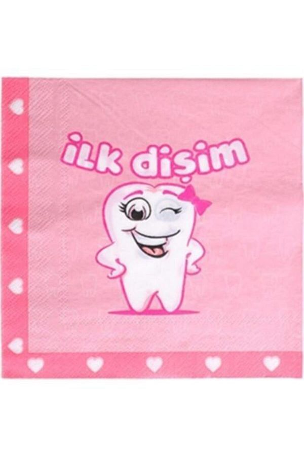 İlk Dişim Kız Peçete 20 Adet 33x33 cm HappyLand