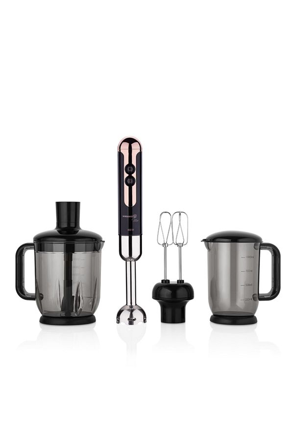 Mia Mega Siyah Rosegold Deluxe Blender Set
