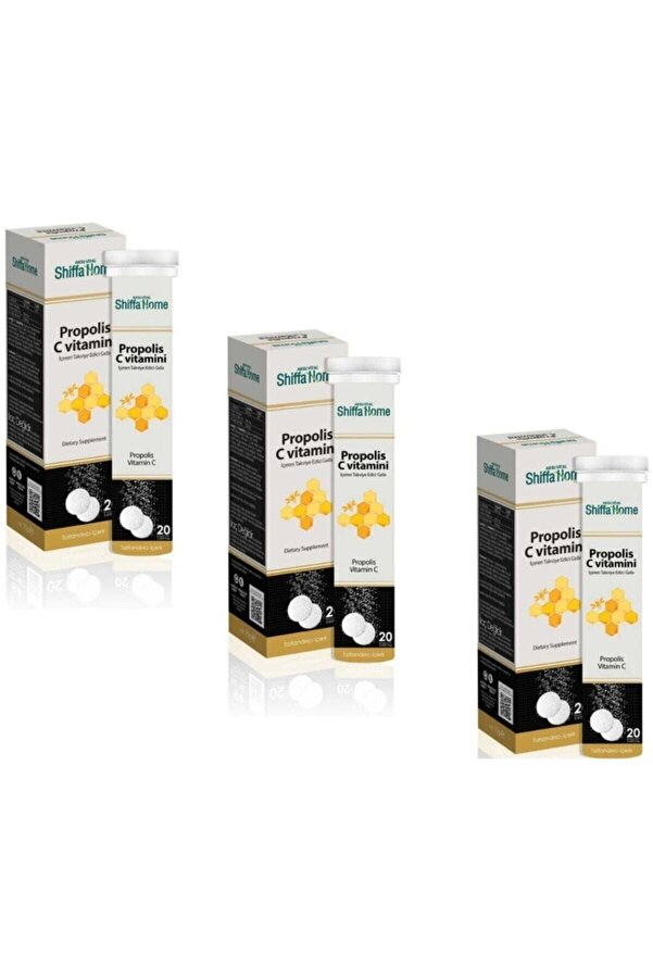 Propolis & C Vitamini Efervesan 20 Tablet X 3 Adet Aleyna Baharat