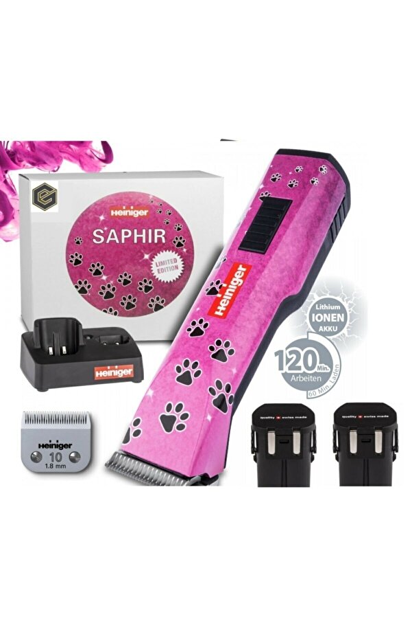 Saphir İki Akülü Evcil Hayvan Kırkma Makinesi - Pembe