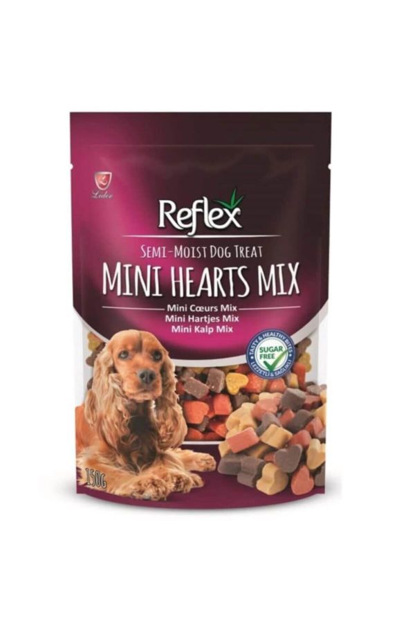 Mini Kalp Mix Yarı Yumuşak Köpek Ödül Maması 150 Gr