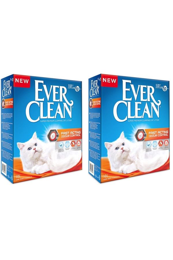 Fast Acting Hızlı Koku Emen Kedi Kumu 10 L (2 Adet)