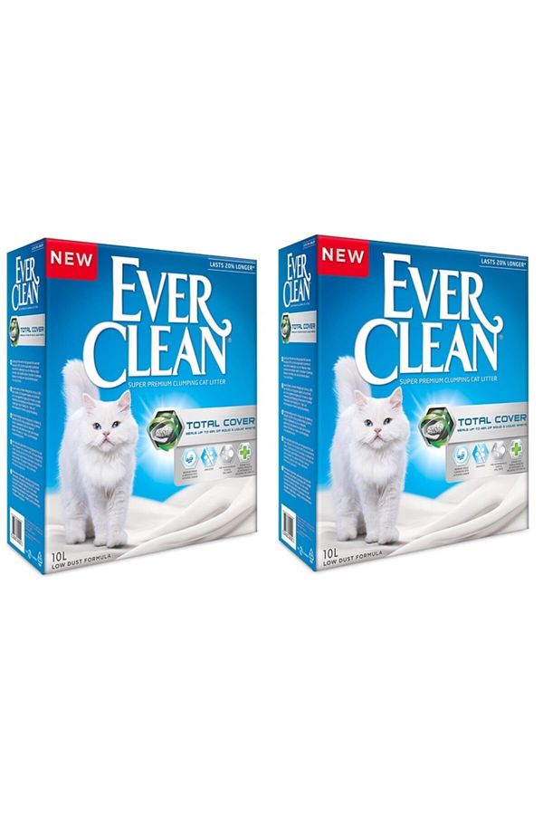 Total Cover Koku Önleyici Kedi Kumu 10 L (2 Adet)