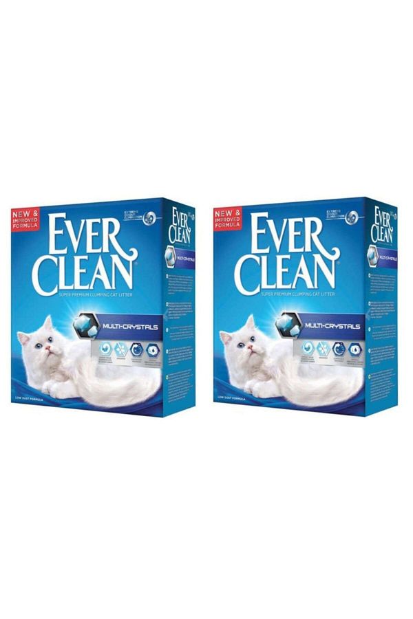 Multi Crystalsl Koku Önleyici Kedi Kumu 10 L (2 Adet)