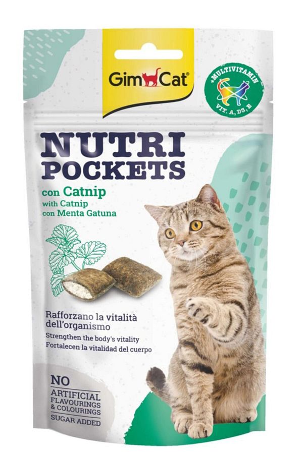 Nutripockets Kedi Ödülü Kedi Otu & Multivitamin 60gr