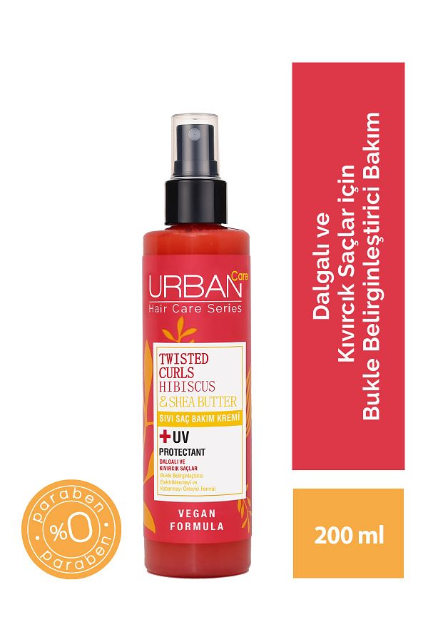 Care Hibiscus&Shea Butter Kıvırcık ve Dalgalı Saçlara Özel Sıvı Saç Bakım Kremi-Vegan-200 ml