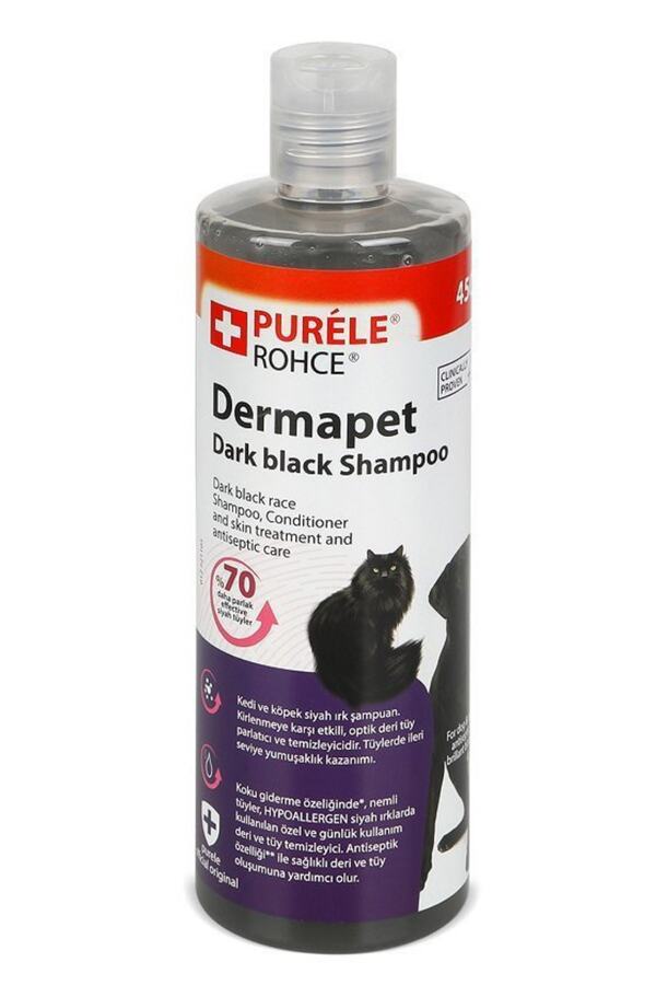 Dermapet Siyah Irk Kedi Ve Köpek Için Dermatolojik Etkili Kremli Şampuan 450ml