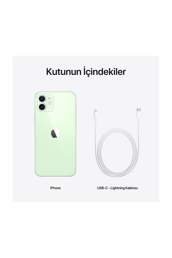 Apple iPhone 12 64 GB Yeşil Cep Telefonu Aksesuarsız Kutu (Apple Türkiye Garantili) - Görsel 7