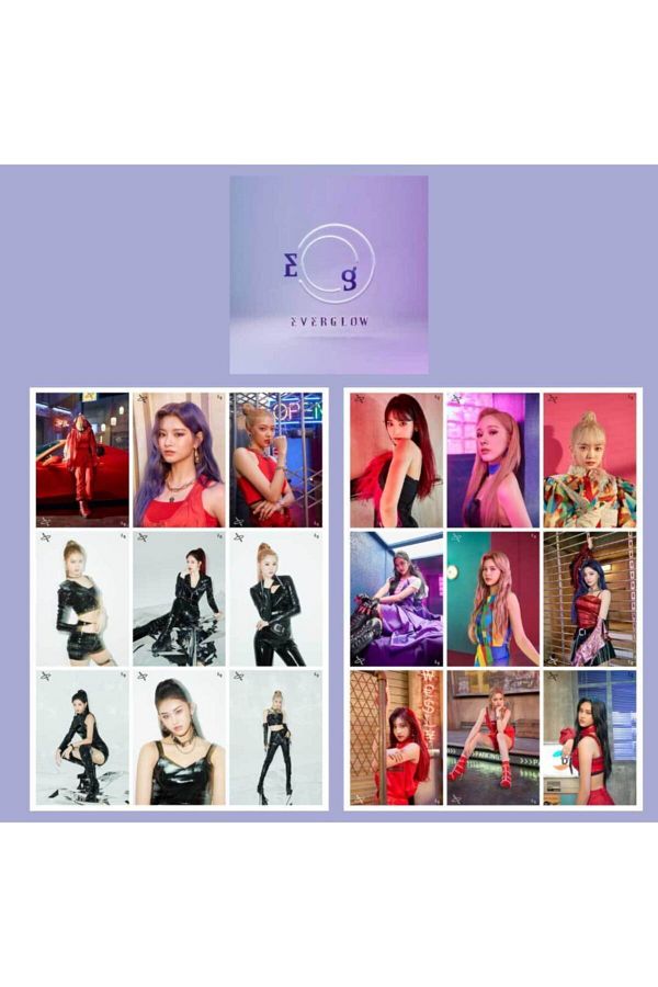 Everglow [-77.82x-78.29] Fotokart Seti Kpop Dünyası