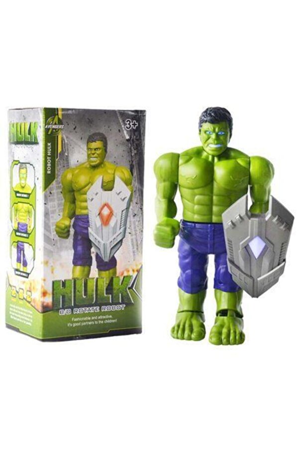 Hulk Robot Rotate Yeşil Dev Oyuncak