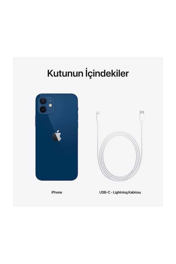 Apple iPhone 12 256 GB Mavi Cep Telefonu Aksesuarsız Kutu (Apple Türkiye Garantili) - Görsel 8