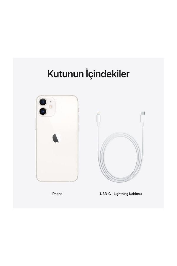 Apple iPhone 12 Mini 64 GB Beyaz Cep Telefonu Apple Türkiye Garantili - Görsel 8
