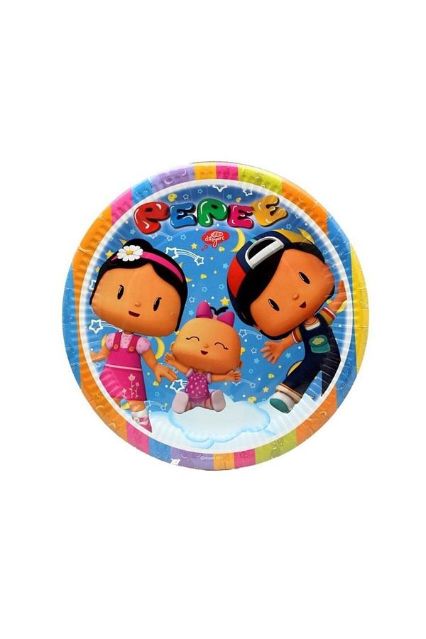Pepee Temalı Karton Tabak 8 Adet