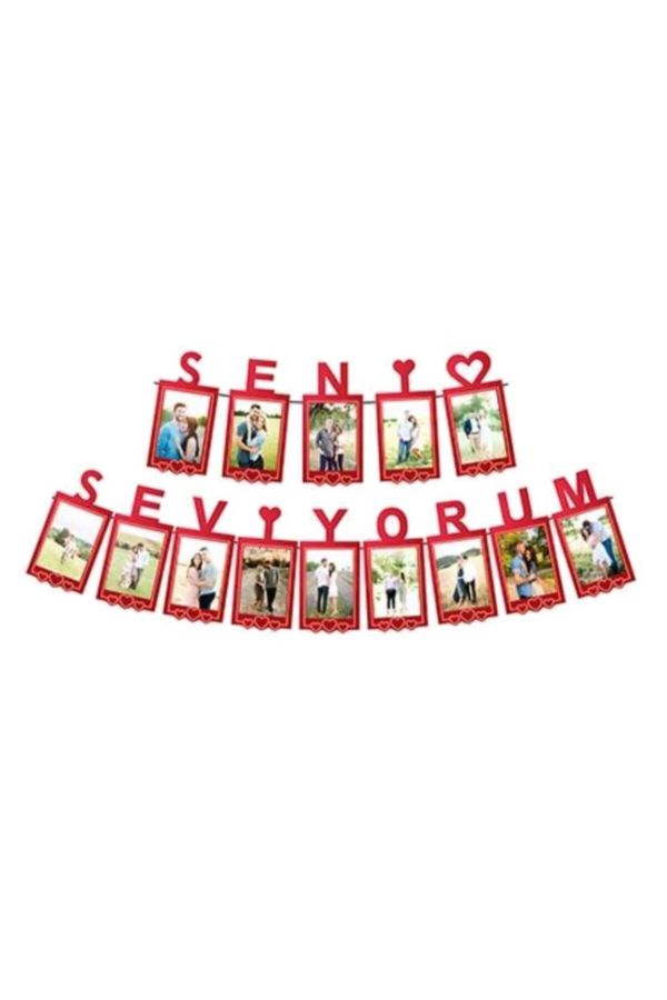 Seni Seviyorum Foto Banner Süs