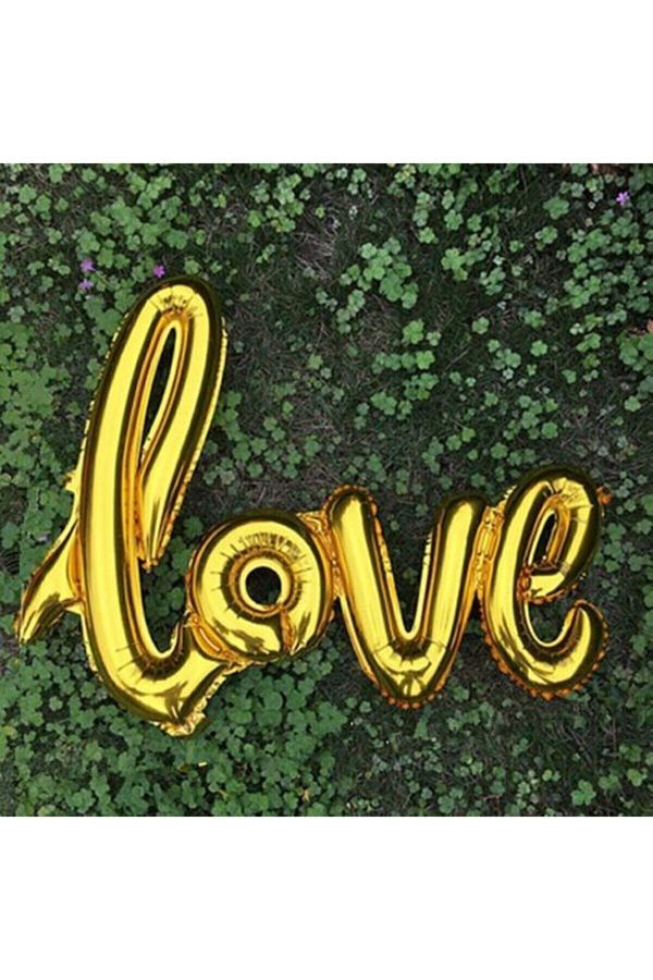 Love Folyo Balon Altın