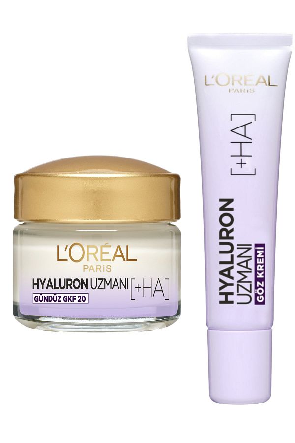 Loreal Hyaluron Uzmanı Cilt Nemlendirici Krem Göz + Hyaluron Cilt Dolgunlaştıran Nemlendirici Krem