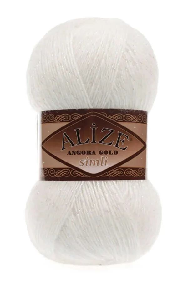 Angora Gold Simli El Örgü Ipi Ipliği Yünü Renk Kodu:450-inci