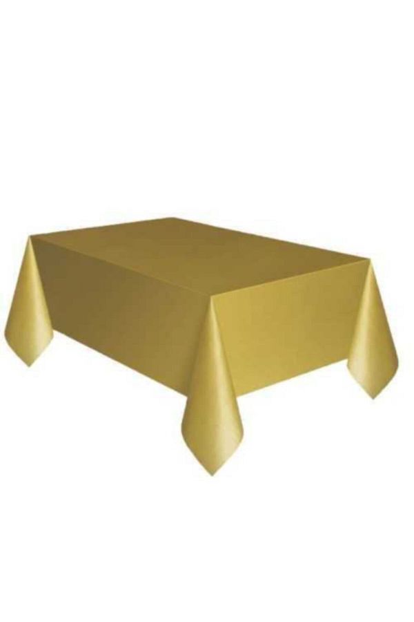 2 Adet Gold Plastik Masa Örtüsü
