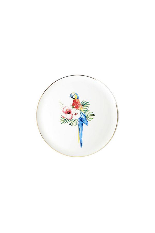 Exotic Desen 2 Düz Tabak 20cm Tekli