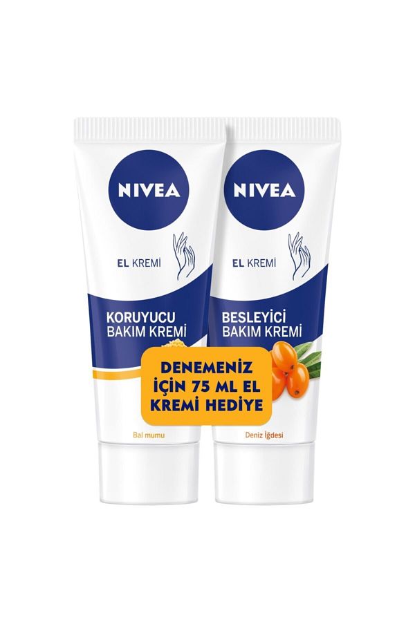 Nıvea Besleyici Bakim Kremi 75 Ml+ Koruyucu Bakim Kremi 75 Mln