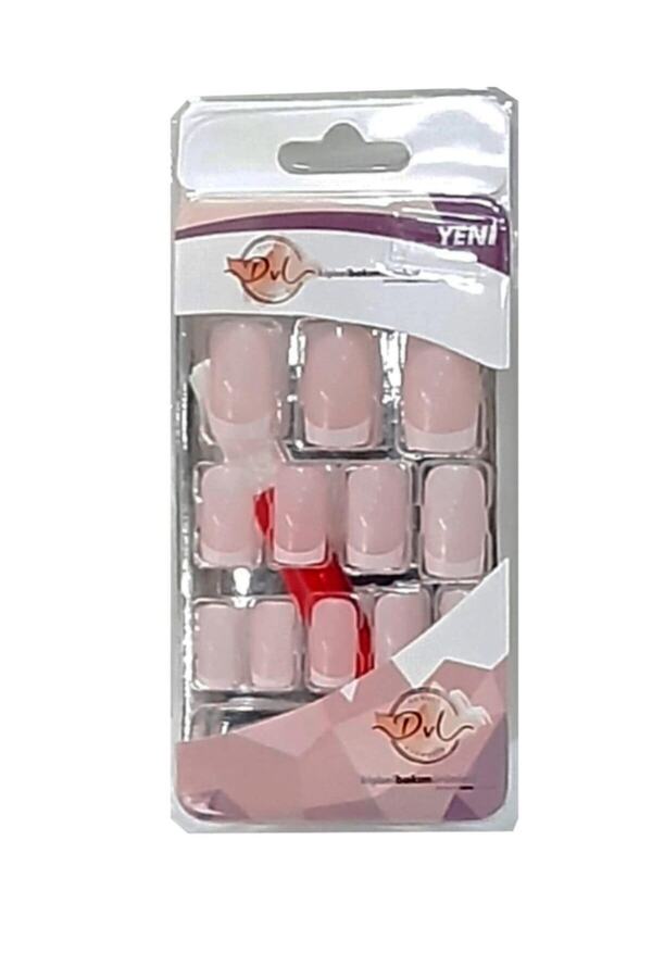 Takma Tırnak Fd 76 French Pembe Tırnak Beyaz French