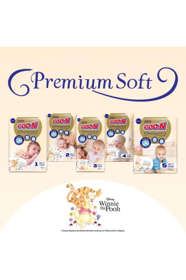 Goon Premium Soft Bebek Bezi 2 Beden Premium Bant 46 Adet_5