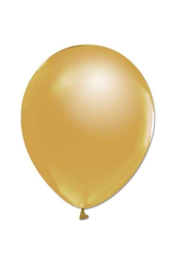 Balon 20 Adet Balon 12 Inç Metalik Parti Süsleme Altın ( 25 Cm * 30 Cm)