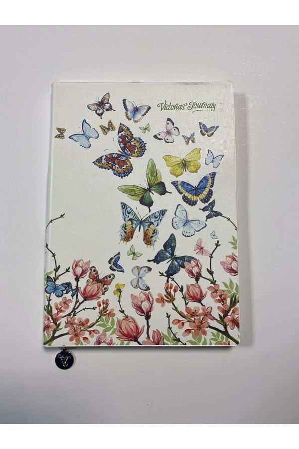 Not Defteri Sarı 96 Yaprak Çizgili 15x21 cm Butterfly Smyth Sönmez Kitap Kırtasiye