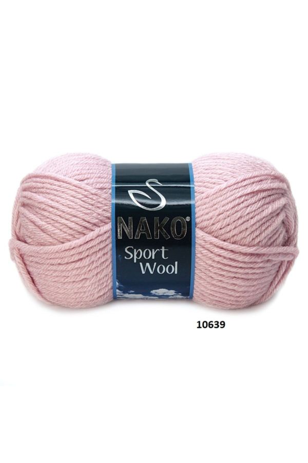 Sport Wool Yün Karışımlı 10639 Pudra Rengi El Örgü Ipi - 1 Adet