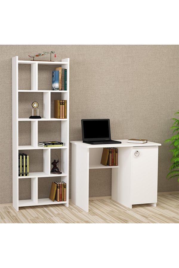 Mateo Snow 90 Cm Çalışma Masası Takımı Mts01