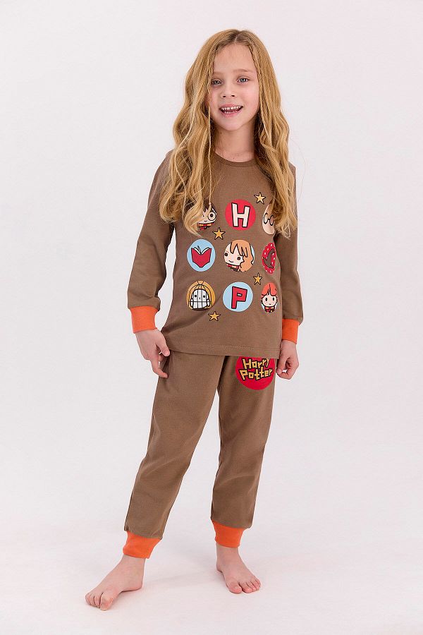 Lisanslı Kokonat Kız Çocuk Pijama Takımı