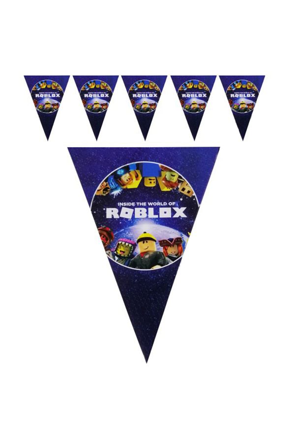 16 Kişilik Yazı Ve Flamalı Roblox Doğum Günü Parti Malzemeleri Süsleri Seti_4