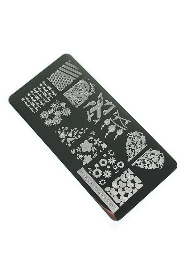 Nail Art Stamping Baskı Plakası Vv07