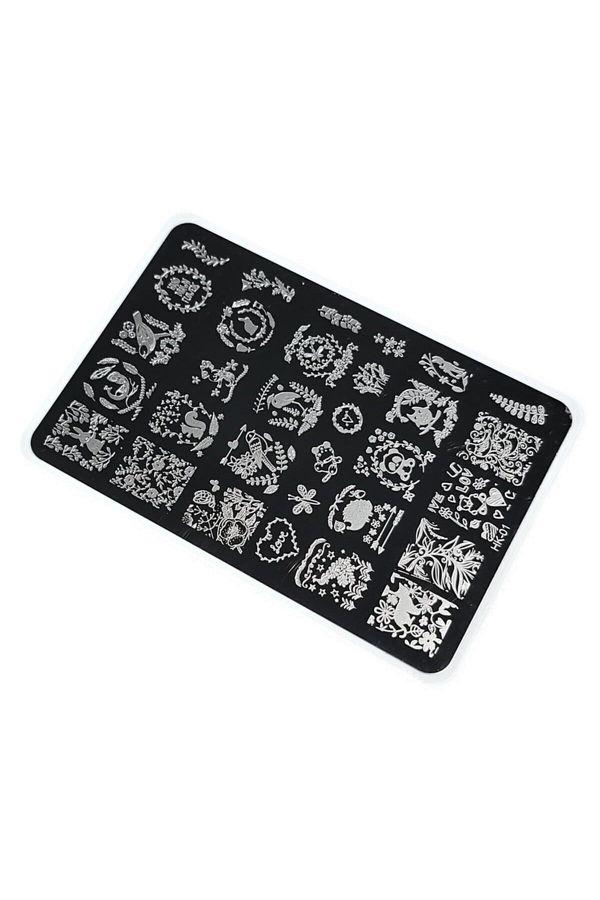 Nail Art Stamping Baskı Plakası Büyük Boy Xl Hk01