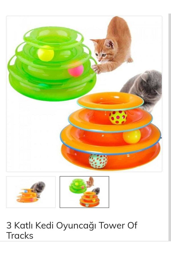 3 Katlı Kedi Oyuncağı