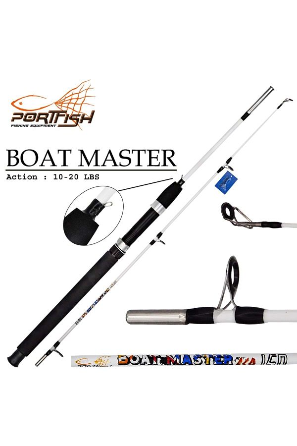 Portfish Boat Master Eco Tekne Kamışı 120 Cm 10 -20 Lbs - Beyaz