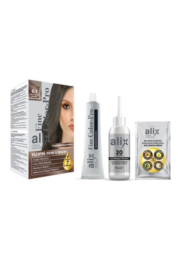 Kit Saç Boyası 6.1 Küllü Koyu Kumral