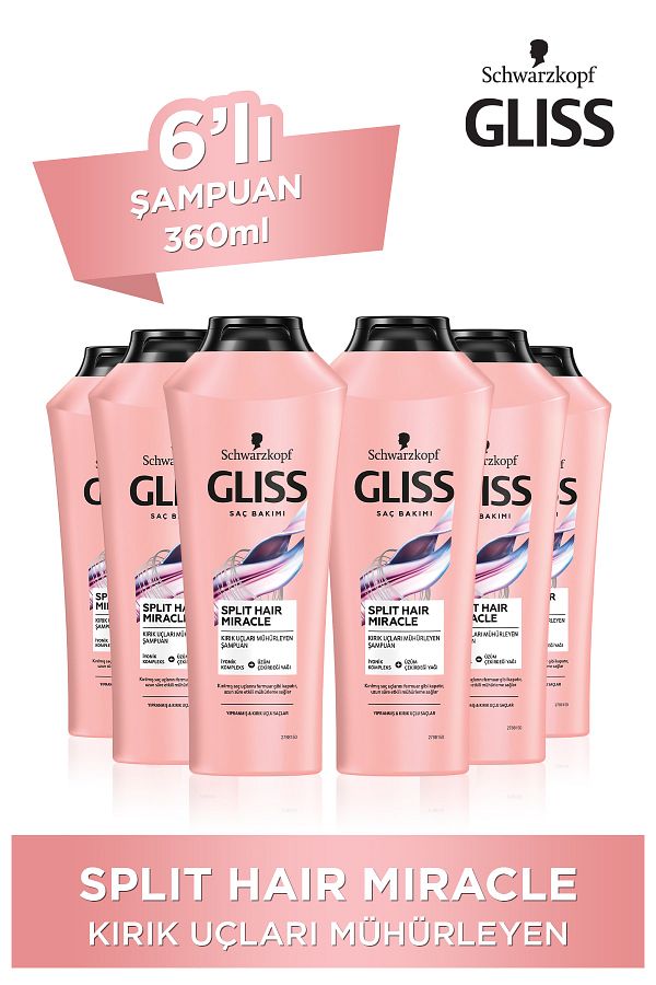 Split Hair Miracle Şampuan 360 Ml X 6 Adet