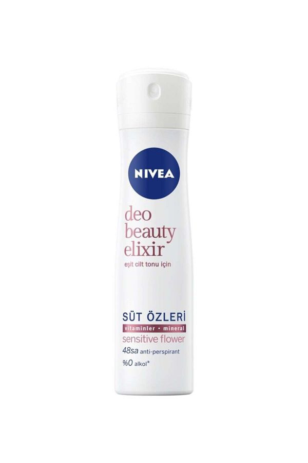 Kadın Sprey Deodorant Beauty Elixir Sensitive Flower,48 Saat Anti-perspirant Koruma 150ml_1
