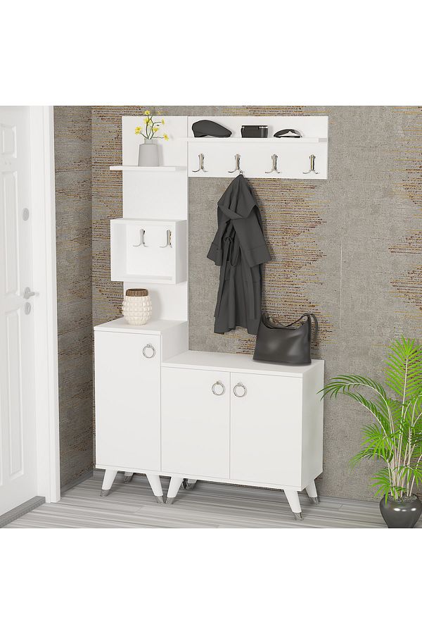 Sonia-1-2 Sn01 Ayakkabılık Vestiyer Portmanto