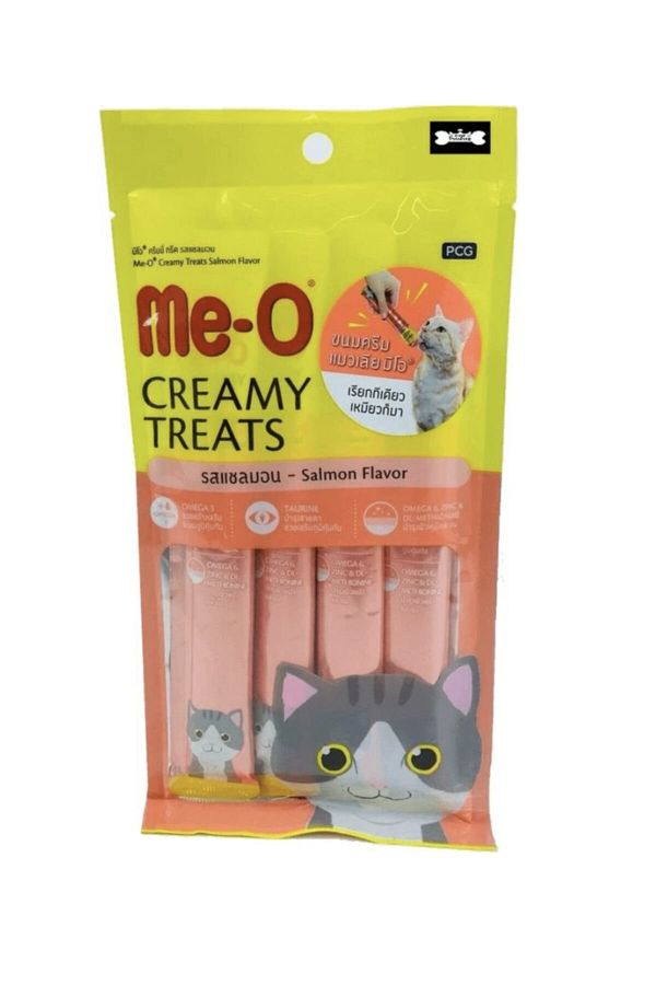 Me-o Creamy Treats Somonlu Krem Kedi Ödülü 4x15gr