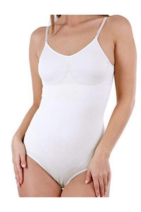 9007 Kadın Slip Body Korse Beyaz