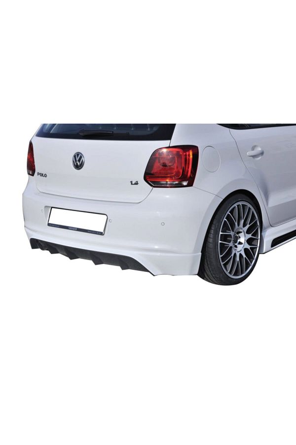 Volkswagen Polo 6r (2010-2014) Makyajsız Arka Tampon Eki - Difüzör (plastik)