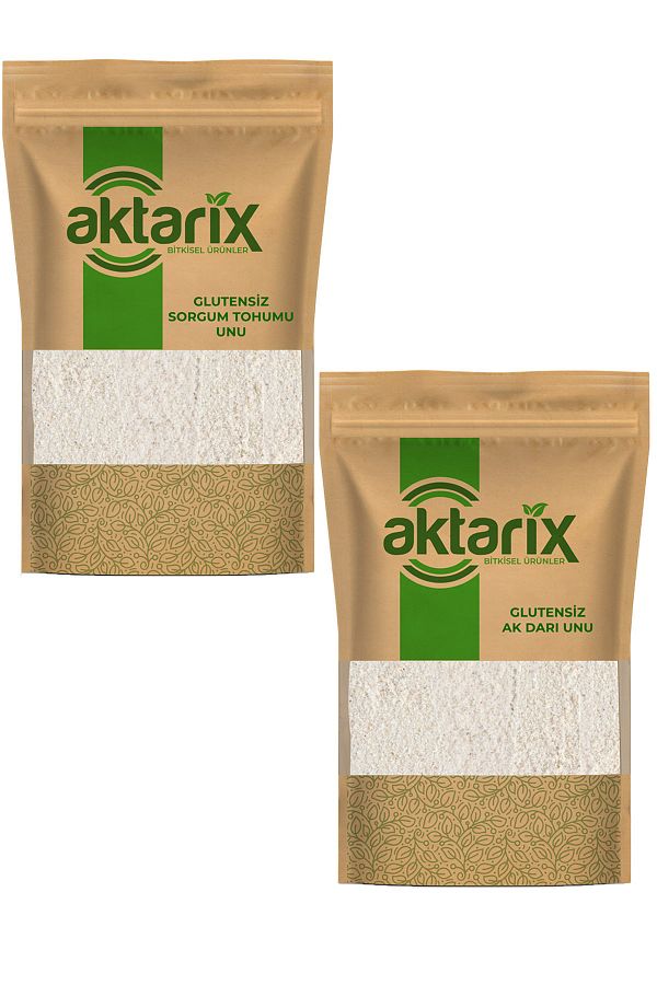 100 gr Glutensiz Sorgum Tohumu Unu + 100 gr Ak Darı Unu