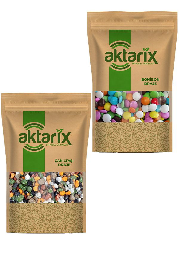 100 Gr Çakıltaşı + 100 Gr Bonibon Çikolata Draje 2'li Set