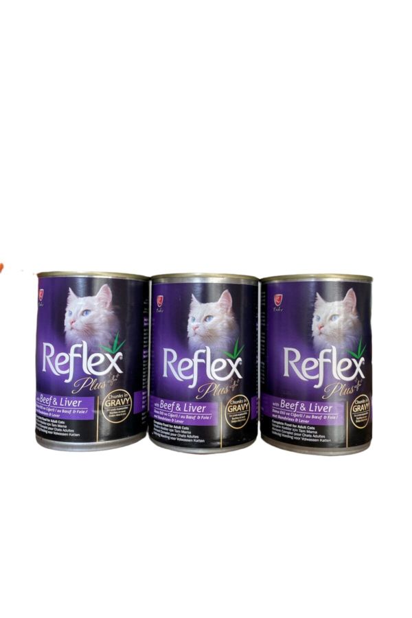 Reflex Kedi Konserve Maması 400grx3