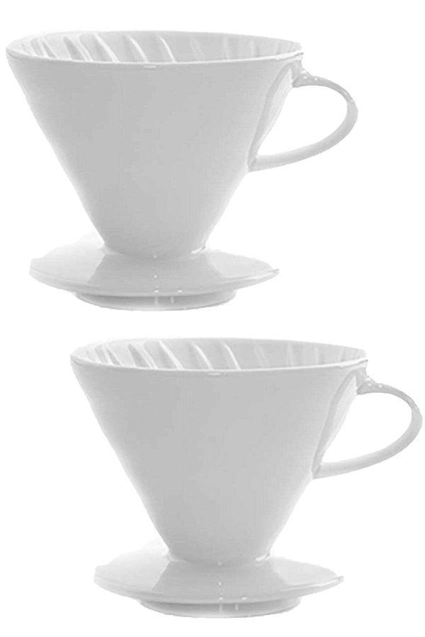 2 Adet V60 02 Seramik Dripper Filtre Kahve Demleme
