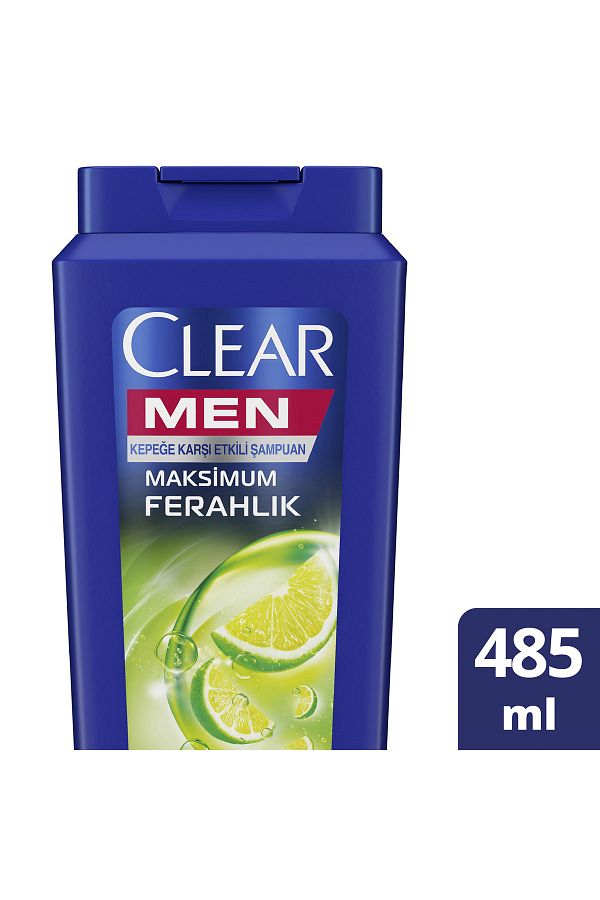Men Kepeğe Karşı Etkili Şampuan Maksimum Ferahlık Yağlı Saç Derisi İçin Limon Özlü 485 ml