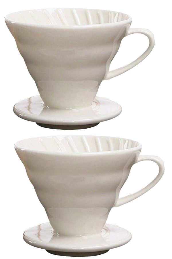 2 Adet Seramik Kahve Demleme Dripper V60 02